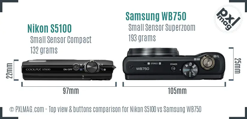 Top view design and control layout comparison