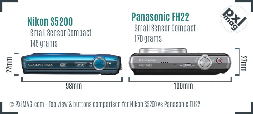 Top view design and control layout comparison