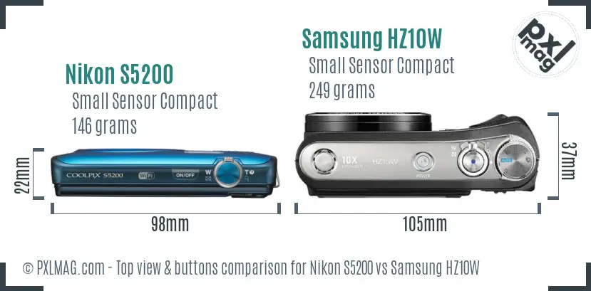 Top view design comparison