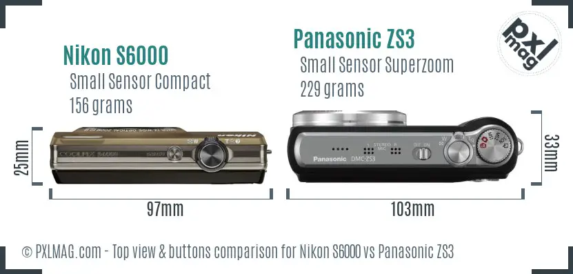 Top view design and control layout comparison