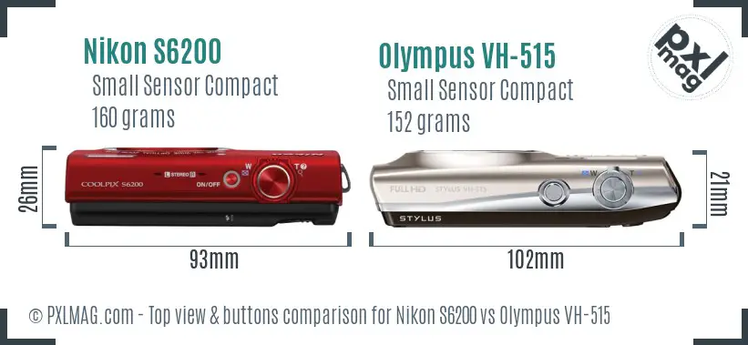 Top view design and control layout comparison