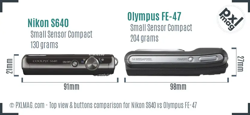 Top view design and control layout comparison