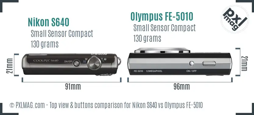 Top view design and control layout comparison