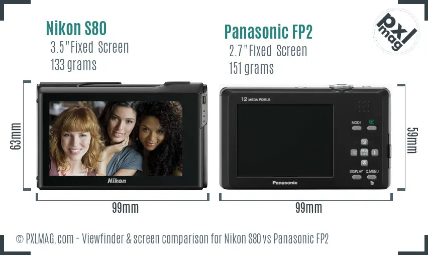 Back screen and interface comparison