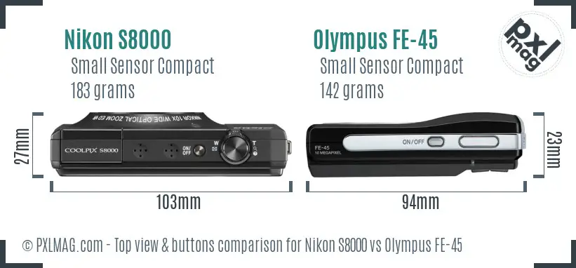 Top view design and control layout comparison