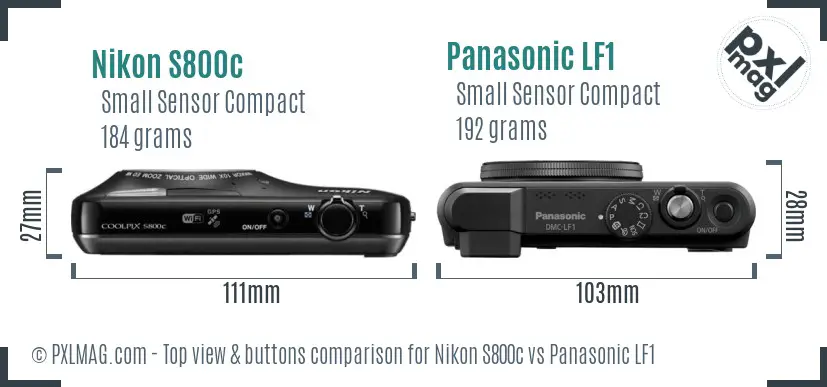 Top view design and control layout comparison