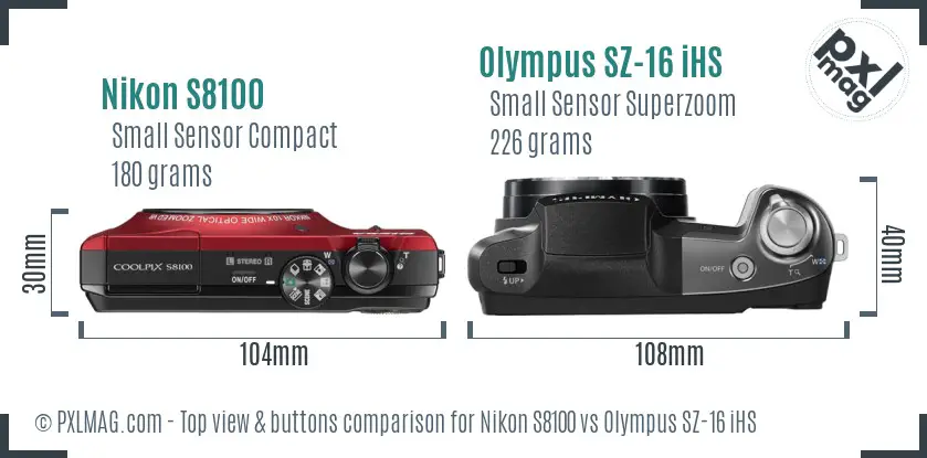 Top view design and control layout comparison