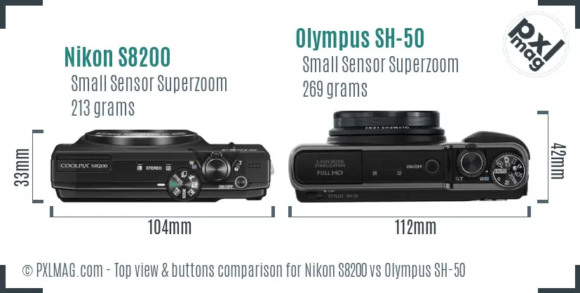 Top view design and control layout comparison