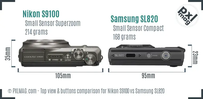 Top view design and control layout comparison