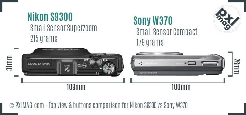 Top view design and control layout comparison