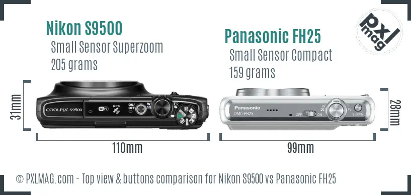 Top View Design and Control Layout Comparison