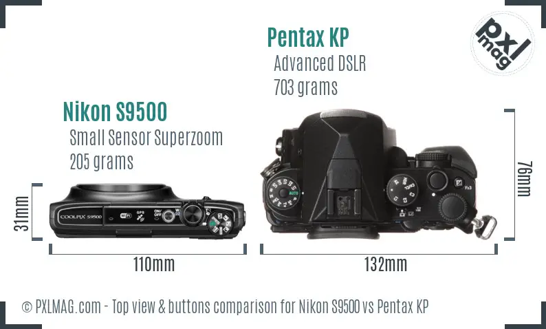 Top view design and control layout comparison