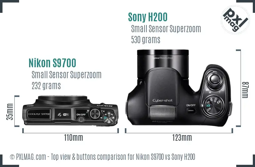 Top view design and control layout comparison