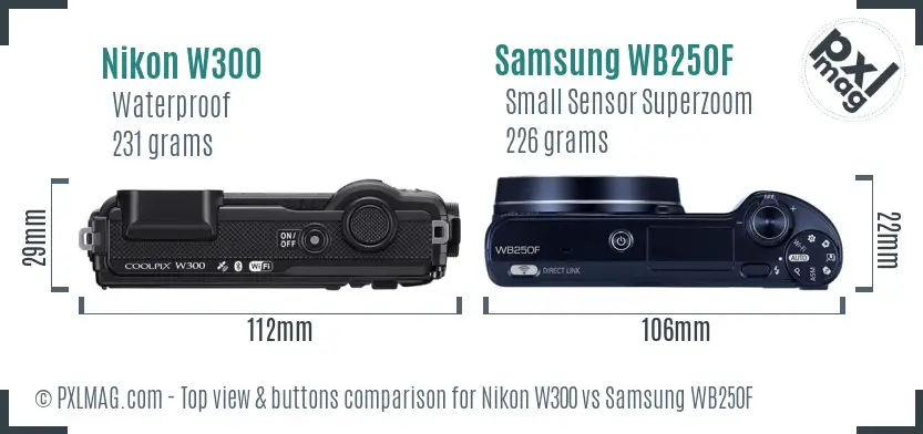 Top view design and control layout comparison