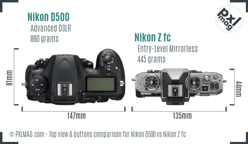 Nikon D500 vs Nikon Z fc Full Comparison - PXLMAG.com