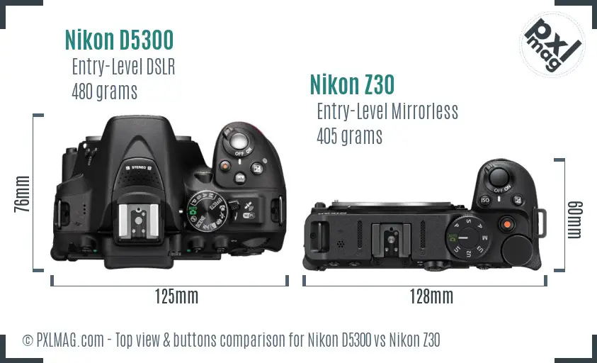 Top view design and control layout highlights