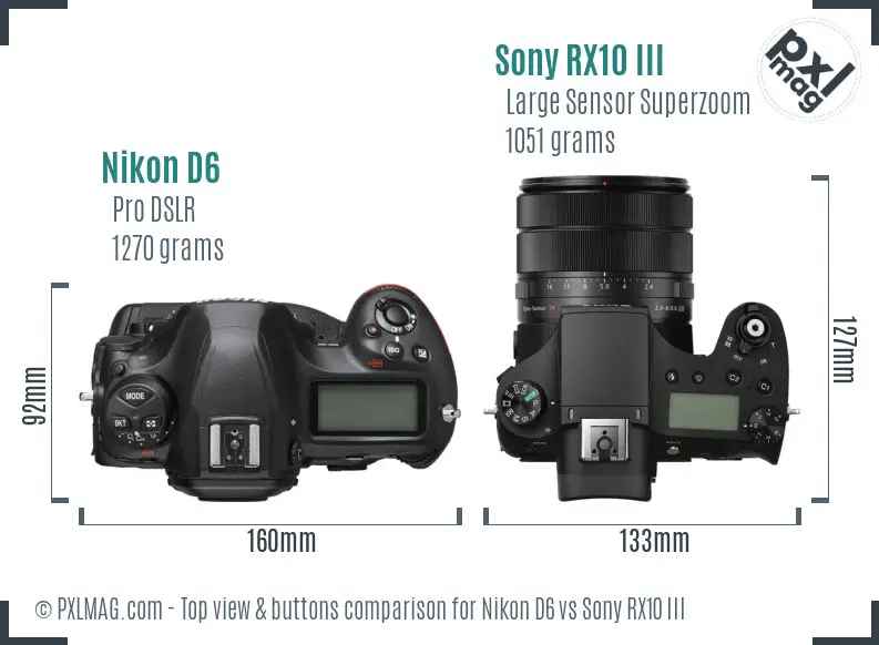 Top view design and control layout comparison