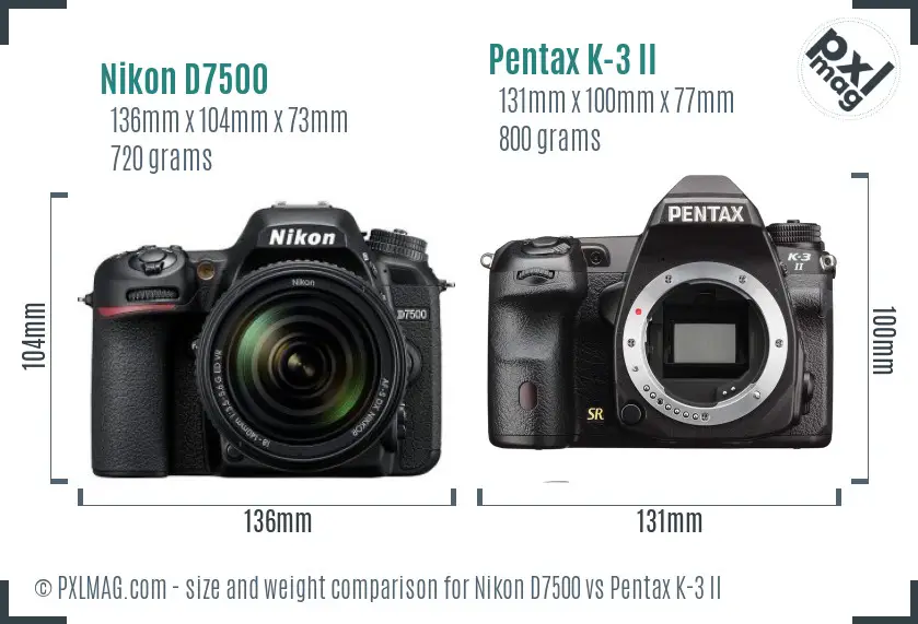 very Gallantry promising Nikon D7500 vs Pentax K-3 II Detailed Comparison - PXLMAG.com