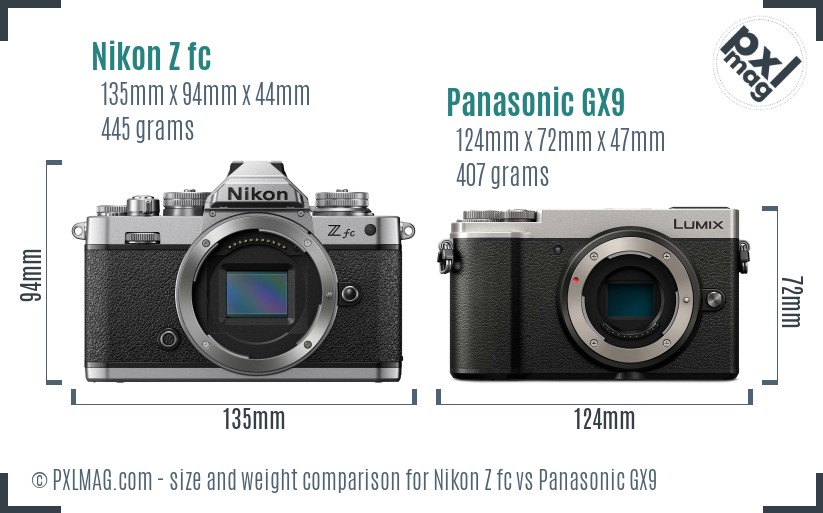 Nikon Z fc vs Panasonic GX9 Detailed Comparison - PXLMAG.com