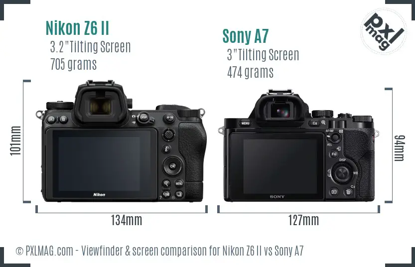 Nikon Z6 II vs Sony A7 Screen and Viewfinder comparison