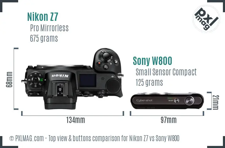 Top view design and control layout comparison