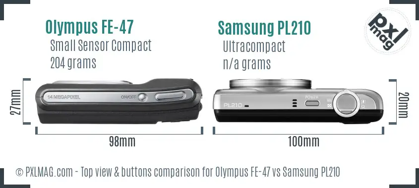 Top view design and control layout comparison
