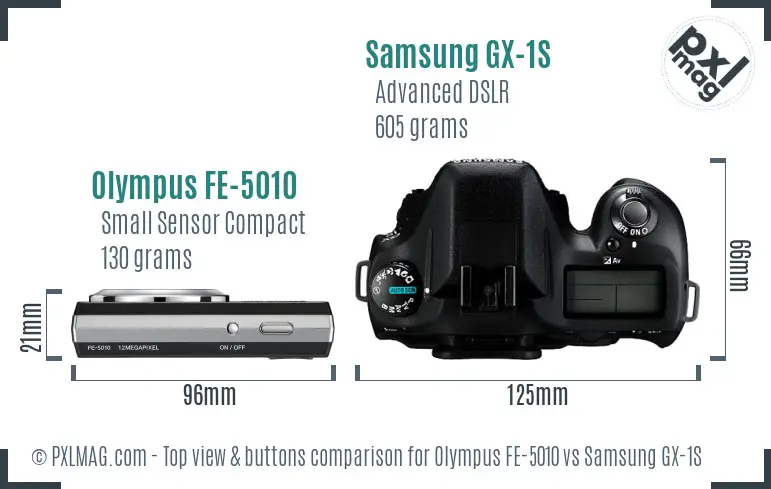 Top view design and control layout comparison