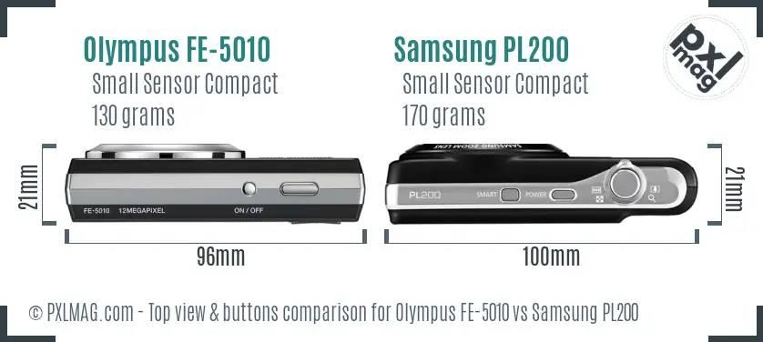 Top view design and control layout comparison