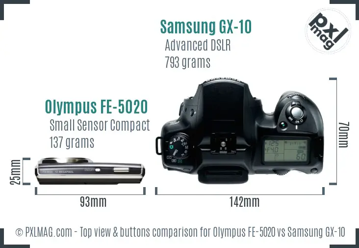 Top View Design and Control Layout Comparison