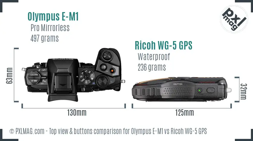 Top view design and control layout comparison