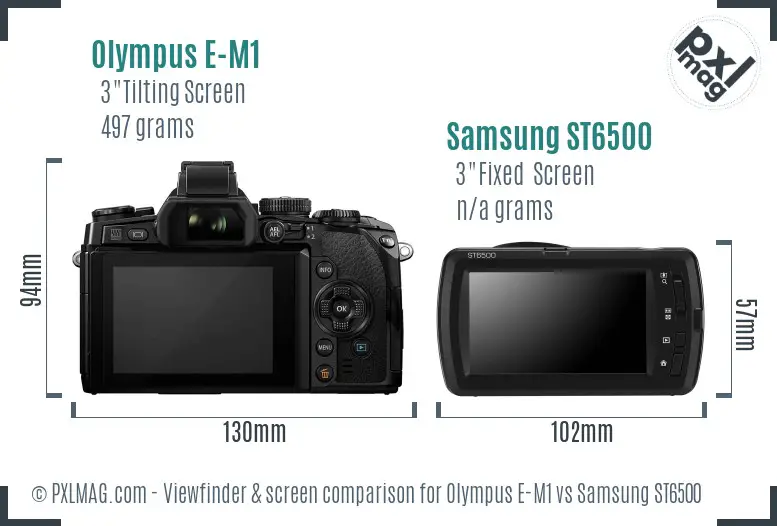 Backscreen comparison showing LCD quality and interface