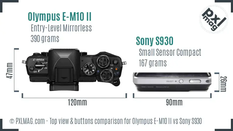 Top view design and control layout comparison
