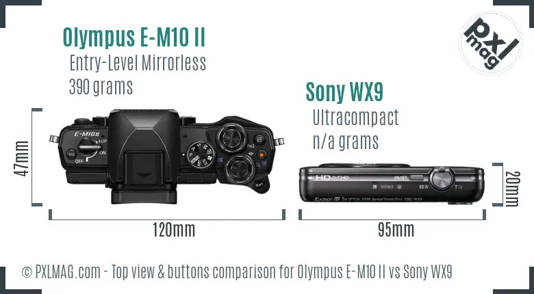 Top view design and control layout comparison