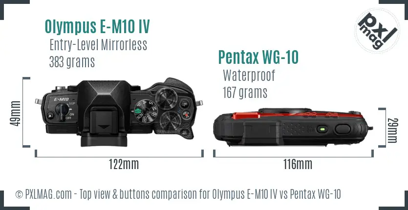 Top view design and control layout comparison