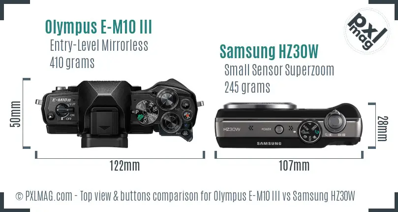 Top view design and control layout comparison