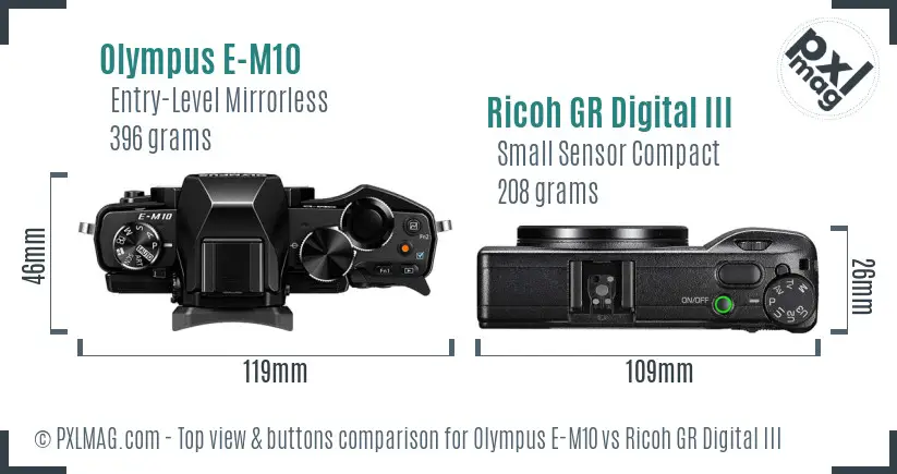 Top view design and control layout comparison