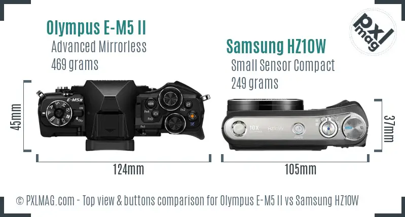 Top view design and control layout comparison