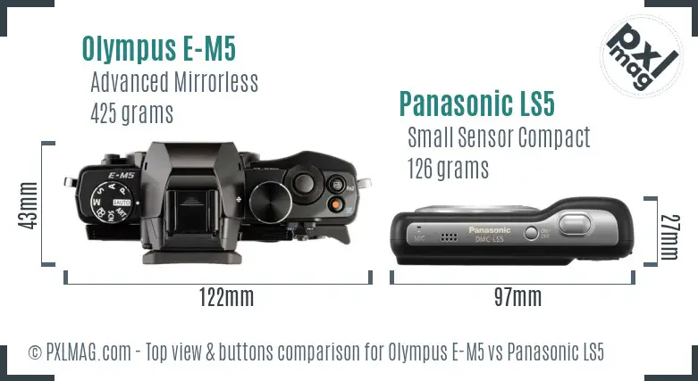 Top view design and control layout comparison