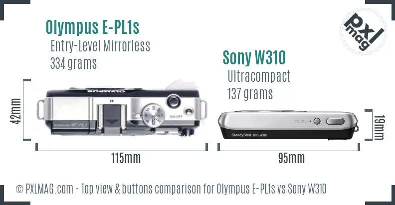 Top view design and control layout comparison