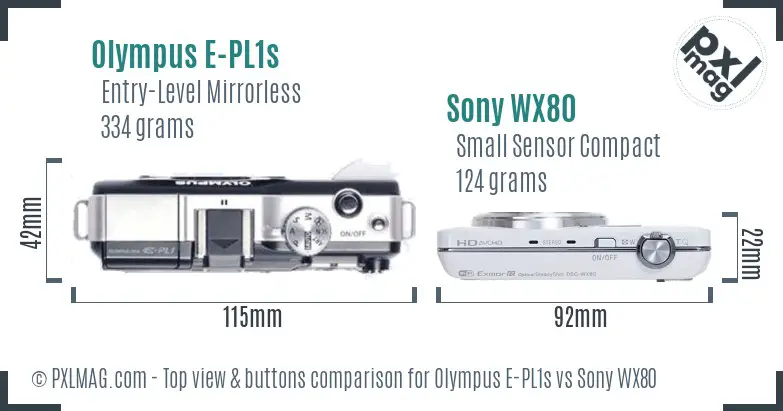 Top view design and control layout comparison