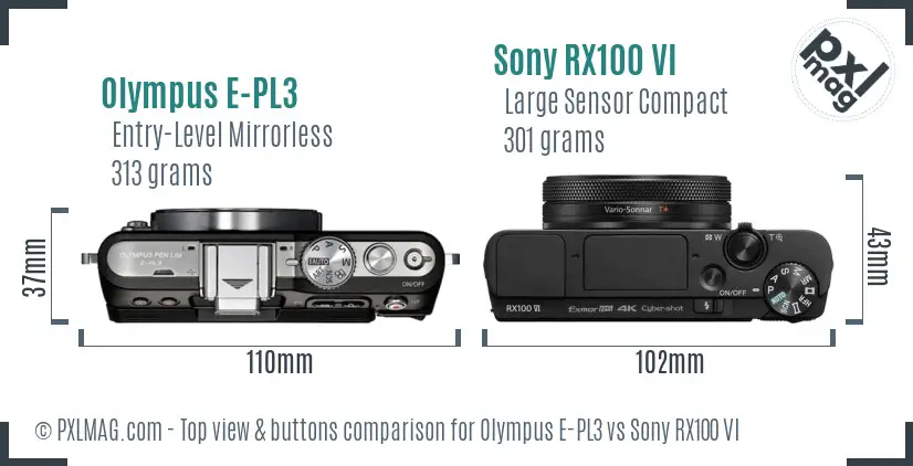 Top view design and control layout comparison
