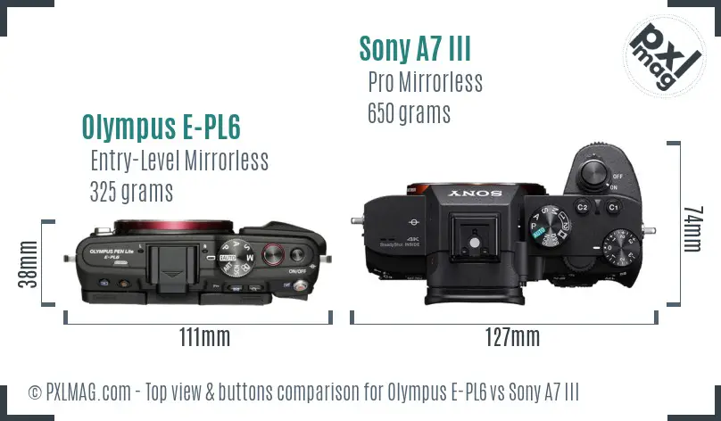 Top view design and control layout comparison