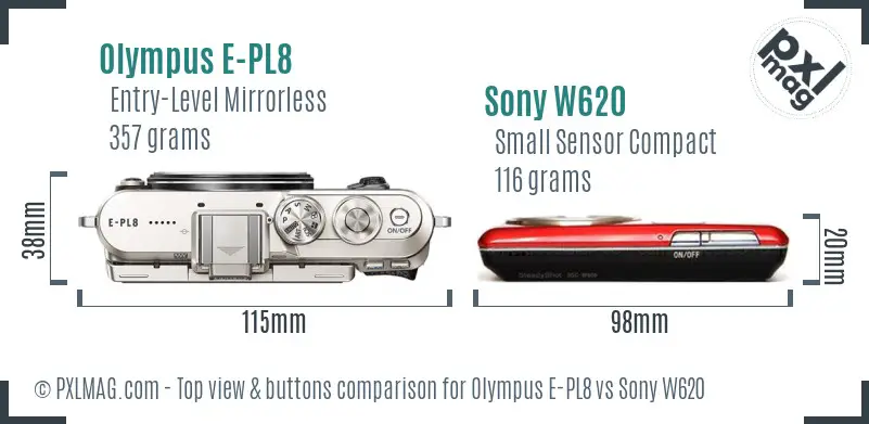 Top view design and control layout comparison