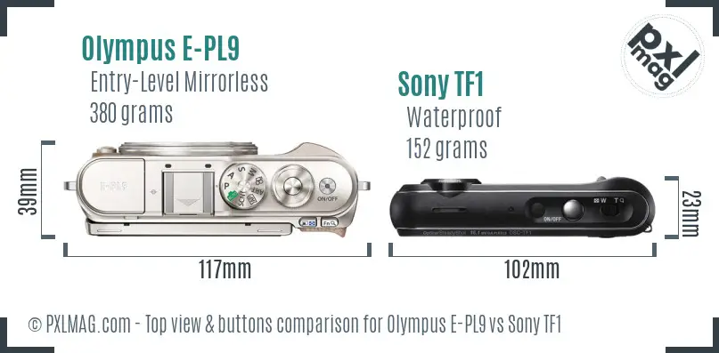 Top view design and control layout comparison