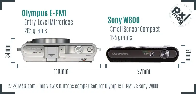 Top view design and control layout comparison