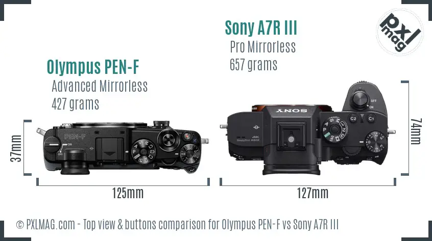 Top view design and control layout comparison