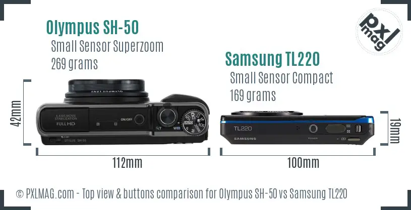 Top view design and control layout comparison