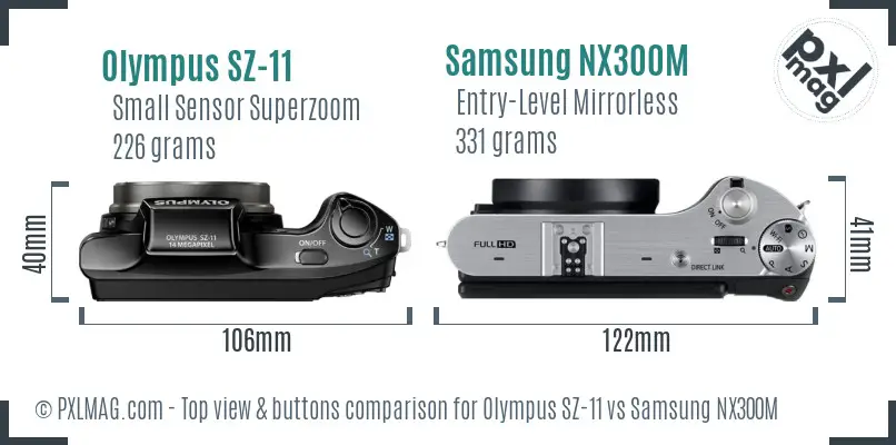 Top view design and control layout comparison