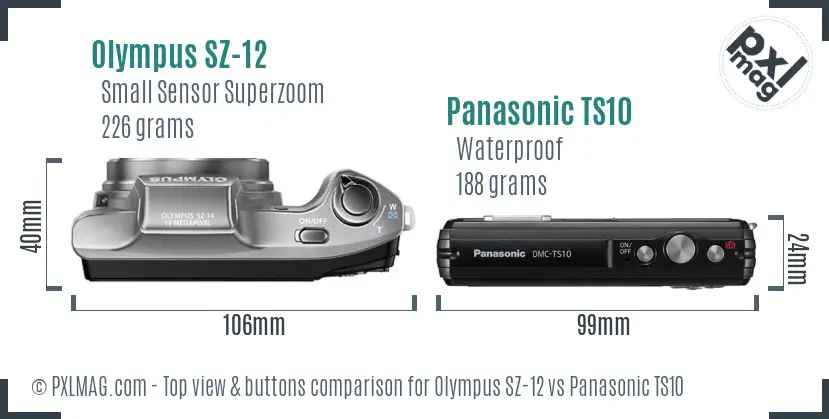 Top view design and control layout comparison