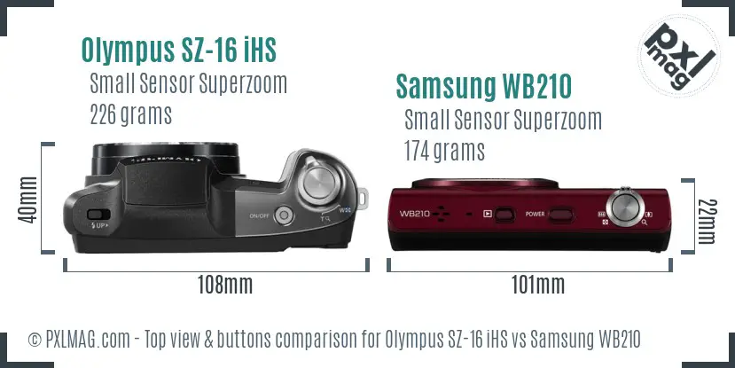 Top view design and control layout comparison